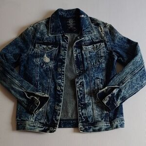 Blue Denim Distressed Jacket